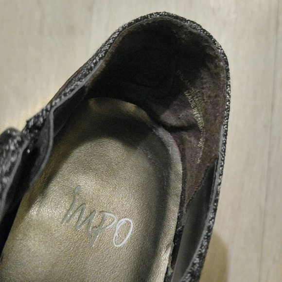 IMPO Brown Leather/Textile Side Zip Lace Up Sz 7.5 - Picture 6 of 7